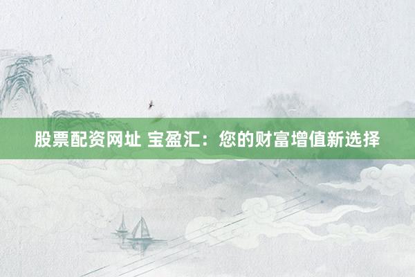 股票配资网址 宝盈汇：您的财富增值新选择