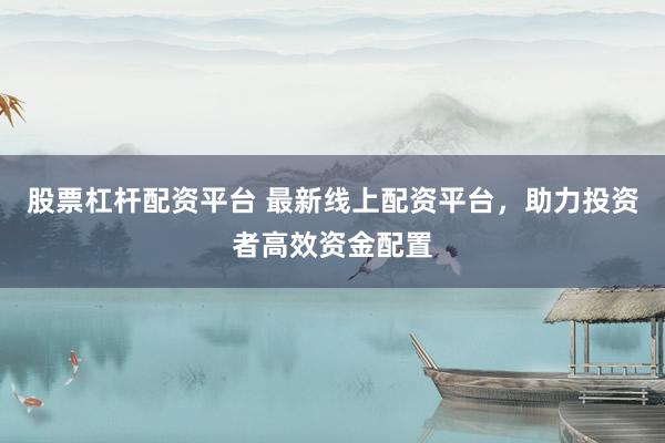 股票杠杆配资平台 最新线上配资平台，助力投资者高效资金配置