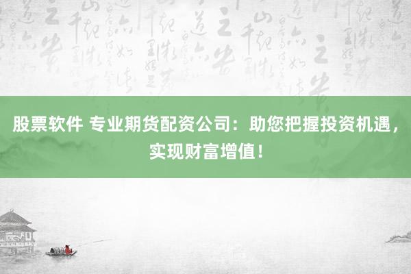 股票软件 专业期货配资公司：助您把握投资机遇，实现财富增值！