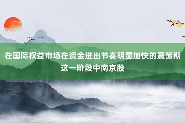 在国际权益市场在资金进出节奏明显加快的震荡期这一阶段中南京股