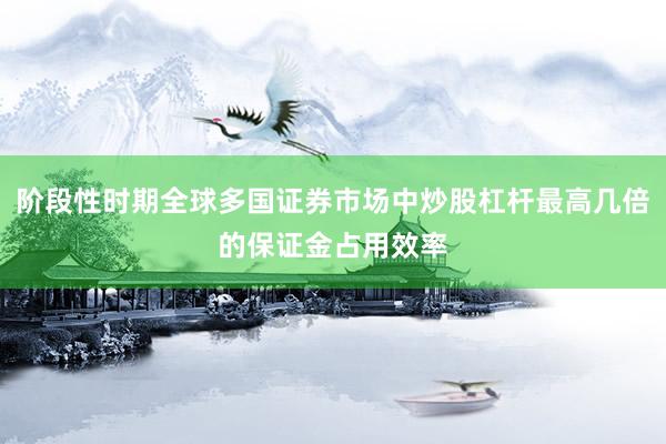 阶段性时期全球多国证券市场中炒股杠杆最高几倍的保证金占用效率